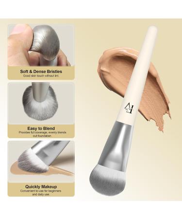 FV Liquid Foundation Brush | Tapered Makeup Brush for Liquid & Powder | Soft Synthetic Bristles | Cruelty-Free & Vegan - Buy Online on GoSupps.com