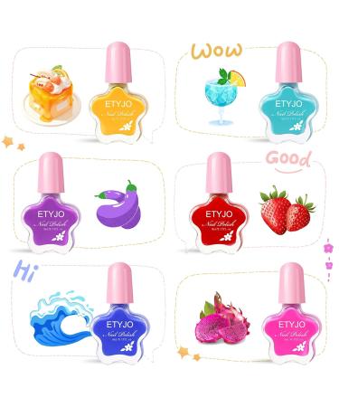 Buy Etyjo Non-Toxic Water-Based Nail Polish for Kids | 6 Quick-Drying Glitter Colors | Perfect Gift Set - Buy Online on GoSupps.com