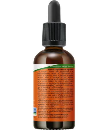 NOW Supplements Organic Turmeric Extract Liquid 59mL - Buy Online on GoSupps.com