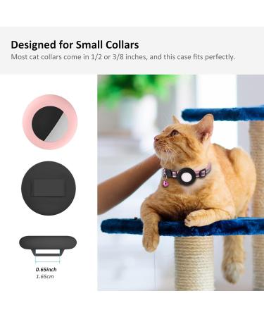 Buy Simpllethings 2022 Airtag Cat Necklace Holder - Waterproof 2-Piece Black & Rosaneu for Apple Airtag | Small Cat Neck Band Compatible with Pet Collars - International Shipping Available - Buy Online on GoSupps.com