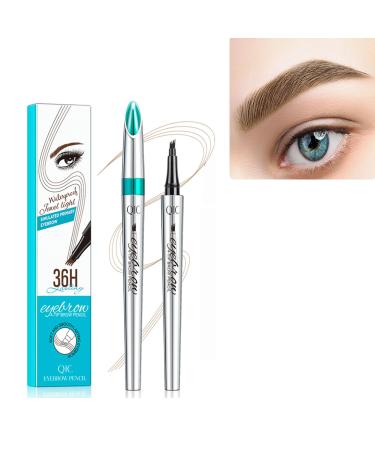 New Magic Eyebrow Pencil 3D Waterproof Microblading Eyebrow Pencil Contouring Pen Eyebrow Pencil with 4 Fork Tip Effortlessly Creates Lasting MakeUp Professional Natural Looking Eyebrows (1PC-A)