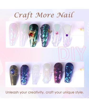 Laza Mermaid Pearl Chrome Nail Powder - Glazed Donut Metallic Mirror Effect & Iridescent Aurora Glitter for Gel Nail Art | International Shipping Available - Buy Online on GoSupps.com