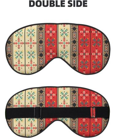 Navaho Style Unisex Sleep Eye Mask | Soft Comfort Travel Eye Shade for Yoga & Shift Work - Buy Online on GoSupps.com