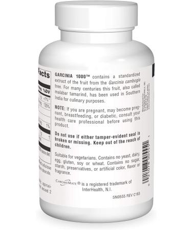 Source Naturals Garcinia Cambogia Extract 1000mg - 180 Tablets | 180 Count - Buy Online on GoSupps.com