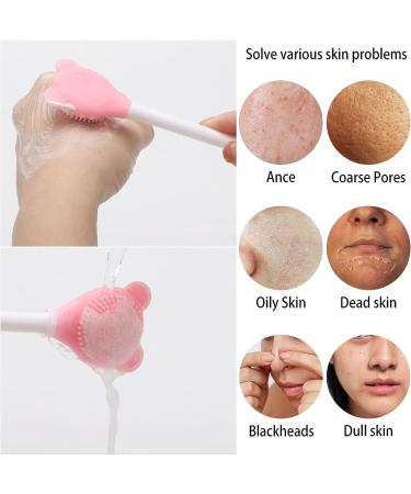 Bestmax Manual Facial Brush - Silicone Facial Scrubber for Deep Pore Exfoliation - 10 Pcs - Buy Online on GoSupps.com