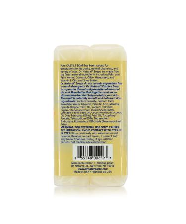 Dr. Natural Peppermint Castile Bar Soap 4 oz Bars 2-Pack - Essential Oils, Shea Butter, Ultra-Moisturizing Body Wash - Buy Online on GoSupps.com