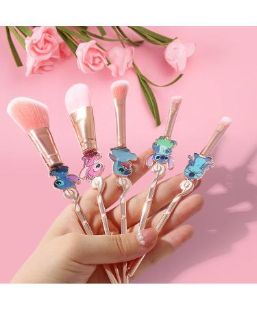 New WOPIN-METALL 5-Piece Fairy Mode Eyeshadow & Foundation Brush Set - Perfect for Makeup Lovers | International Shipping Available - Buy Online on GoSupps.com