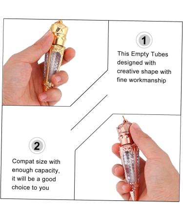 GALPADA 10pi ces Lip Gloss Tubes Radish Shape Mini Refillable Cosmetic Containers Portable for Travel Diy Lip Balm Bottles Set - Buy Online on GoSupps.com