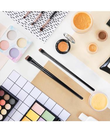 RMISODO 10 Pcs Angled Eyebrow and Eyeliner Brush Set - Professional Eye Makeup Applicators for Precision Lash Liner and Blending Eyeshadow - Buy Online on GoSupps.com