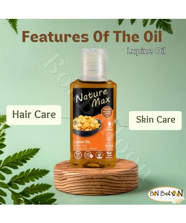 Nature Max Lupine Oil Essential Oils Natural Undiluted Pure for Hair and Skin Care Cold Pressed Premium (1 Pack 2.70 oz / 80 ml)  - Buy Online on GoSupps.com
