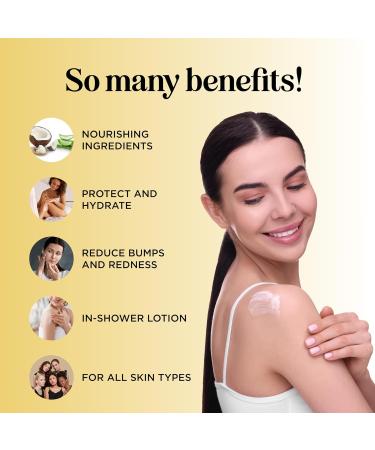 Buy Bare After Shave Lotion for Women | Deep Hydration In-Shower Moisturizer with Shea Butter Jojoba Oil & Aloe Vera - Buy Online on GoSupps.com