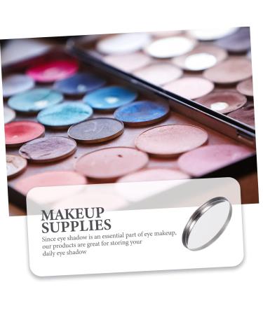 Didiseaon 20pcs Round Eye Shadow Organizer Rack - Beige Makeup Tray for Lipsticks & Highlighters | Stainless Steel Magnetic Pans for Easy Makeup Storage - International Shipping Available - Buy Online on GoSupps.com