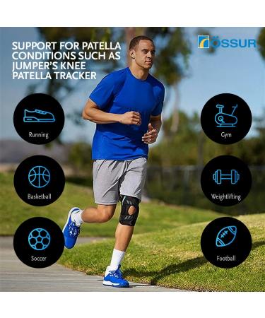 Ossur Formfit Tracker Knee Brace - Patella Stabilizer for Running & Training | Secure Lateral Support with Powerlock Straps & CustomFit Hinges | Ideal for Kneecap Tracking & Dislocation (Medium Left - Buy Online on GoSupps.com