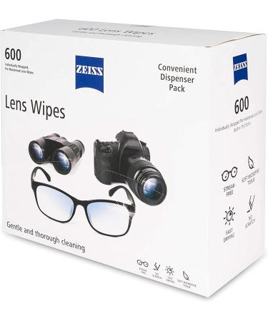 Zeiss Pre-Moistened Lens Cleaning Wipes 600 ct - 6 x 5 Inches | Multi-Pack for Glasses, Camera Lenses, Screens | Anti-Static & Streak-Free - Buy Online on GoSupps.com