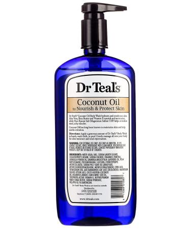 Dr Teal's Body Wash Gift Set - Restore & Replenish with Pink Himalayan & Nourish & Protect with Coconut Oil - 2 Pack (24oz each) - Essential Oils & Pure Epsom Salt for Skin & Stress Relief - Buy Online on GoSupps.com