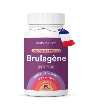 Brulagene: Powerful Fat Burner with Collagen - For Fast and Effective Weight Loss - Supports Metabolism and Skin Health - 90 Capsules - Made in France (1)