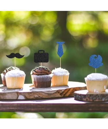 Helewilk 24 Pcs Boss Baby Cupcake Toppers Kids Boys Birthday Baby Shower Party Dessert Toothpicks Welcome Baby Boy 1st Birthday Party Decoration Food Sticks Cupcake Toppers - Buy Online on GoSupps.com
