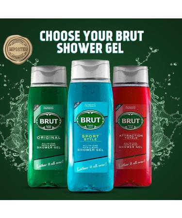 Brut Sport Shower Gel 500 ml for Men - Buy Online on GoSupps.com