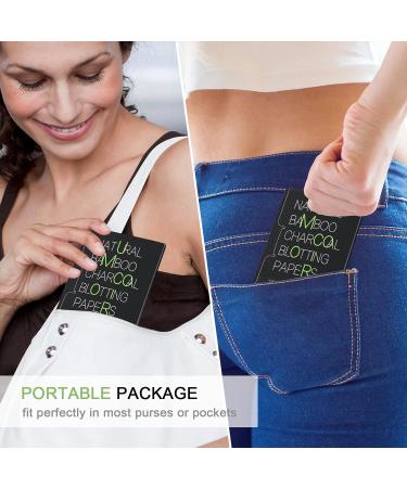 Mirucoo Natural Bamboo Charcoal Blotting Papers - 300 Count Organic Oil Absorbing Sheets for Oily Skin (100 Count per Pack, Pack of 3) - Daily Oil Control Linen Tissues - Buy Online on GoSupps.com