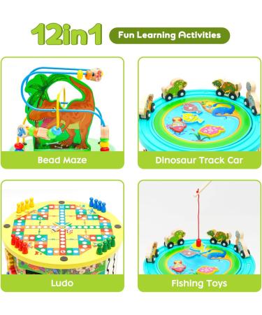 Nukied Motor Cubes | 12-in-1 Montessori Toy for 1+ Year Olds | Wooden Activity Cube for Toddlers | Multifunctional Motor Skills Toy - Buy Online on GoSupps.com