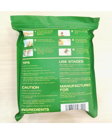 100 Ginger Foot Pads - Sleep Aid Stress Relief & Deep Cleansing with Bamboo Vinegar & Charcoal - Buy Online on GoSupps.com