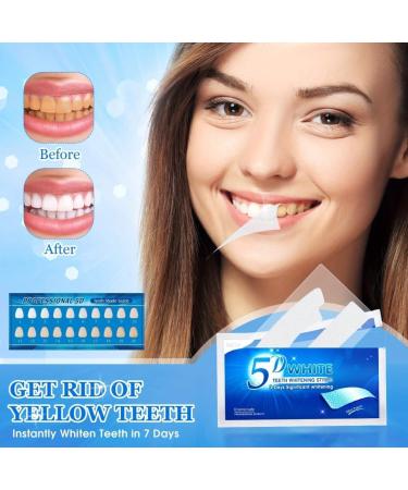 5D Professional Teeth Whitening Strips Reduced Sensitivity Formula Removes Stains - Buy Online on GoSupps.com