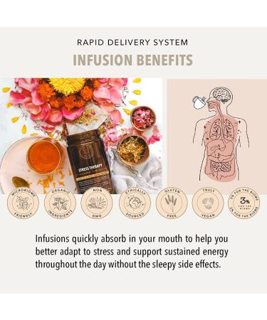 Relieve Stress Naturally | For The Biome Stress Therapy Refill Pouch - Organic Herbal Formula - Buy Online on GoSupps.com