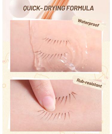 Ailevant Double Tip Lower Eyelash Pencil - Smudge Proof Waterproof Precision Liquid Eyeliner - Dark Brown - 2 PCS - Buy Online on GoSupps.com