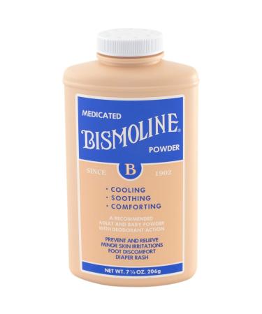 Bismoline Medicated Powder 7 1/4 oz - Buy Packs and Save (Pack of 4)