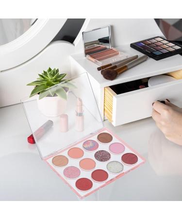 NOLITOY 12 Girds Colorful Matte Shimmer Eyeshadow Palette for Eye Makeup High Pigmented Eye Shadow Primer Powder Palet B As Shown1 - Buy Online on GoSupps.com