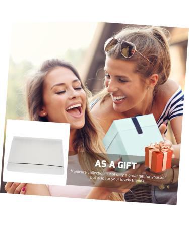 Housoutil 1set Piece Nail Art Organizer Nail Display Book Adhesive Book Finished Nail Sample Booklet Nail Salon Accessory Nail Display Holder Plastic Display Board Finished Product 23x18cm Transparent - Buy Online on GoSupps.com