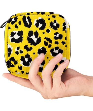 Womens Napkin Storage Pocket - Leopard Pattern | Portable Menstrual Cup & Bandages | Perfect for First Period & Female Menstruation - Buy Online on GoSupps.com