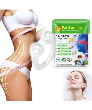 2023 Lymphstar Body Detox & Fat Burn Liver and Lung Cleanse Essential Oil Nose Ring Slimming & Detoxifying Essential Oil Ring Herbal Essential Oil Nose Ring Help You Get Healthier (1 Pack)