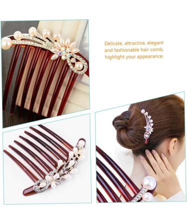 minkissy Accessories Pearl Hair Comb wedding hair comb rhinestone headpiece crystal hair comb bride headpiece hair combs bride hair comb bride hair accessories pearls hair comb Comb - Buy Online on GoSupps.com