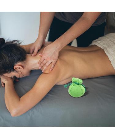 Minkissy Thai Massage Balls - 2 Pieces Herbal Compression Balls for Aromatherapy & Spa - Wormwood Heat Bags - Moxa Bags for Sports & Relaxation (8x8cm Green) - Buy Online on GoSupps.com