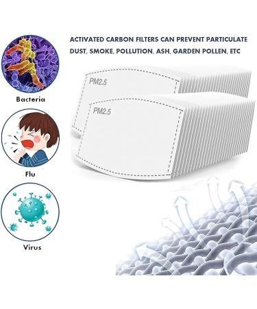 100Pcs PM2.5 Activated Carbon Filters for Outdoor Activities - Replaceable Anti-Haze Breathing Inserts - Buy Online on GoSupps.com