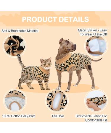 Buy Kuoser Dog & Cat Recovery Bodysuit - Breathable Post-Op Body for Male Dogs Anti-Licking E-Collar Alternative in XS Dark Brown - International Shipping Available - Buy Online on GoSupps.com