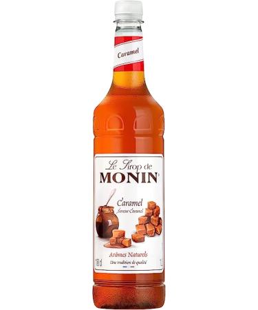 MONIN Premium Caramel Syrup 1L with FREE Cocktail Recipe Card - Buy Online on GoSupps.com