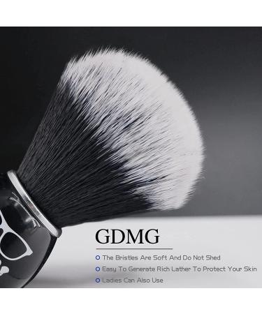 GDMG Black Wooden Beard Brush - High-End Synthetic Men's Shaving Brush for Wet Shave - Wood Handle Hair Salon Shave Brush for Safety Razor - Buy Online on GoSupps.com