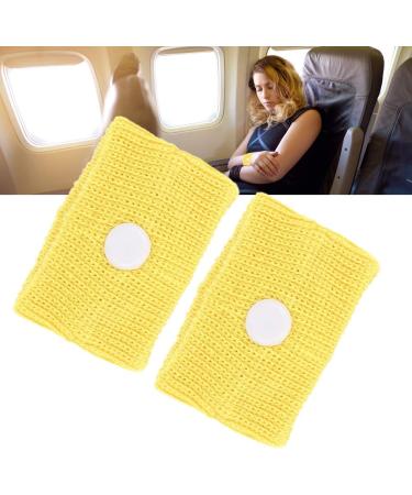 Salmue Acupressure Bracelet - Anti-Stress & Travel Sickness Relief - Natural Headache & Nausea Remedy - Ideal for Vacation (Yellow) - Buy Online on GoSupps.com