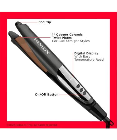 REVLON 1 Straight or Curl Curved Hair Styler - Versatile Styling Tool for Gorgeous Hair International Shipping Available - Buy Online on GoSupps.com