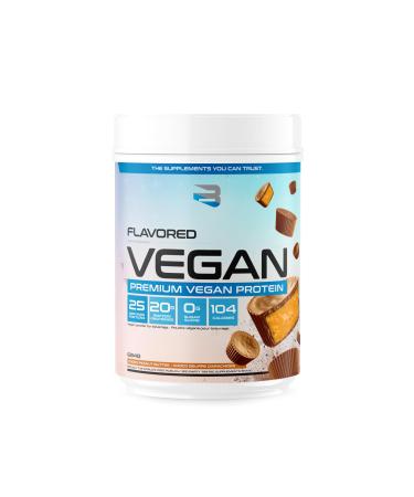 Believe Supplements Flavored Vegan Protein Powder - Plant-Powered Muscle Growth & Recovery Blend (25 servings) (25 scoop(s) Choco Peanut Butter) Choco Peanut Butter 25 Servings (Pack of 1)