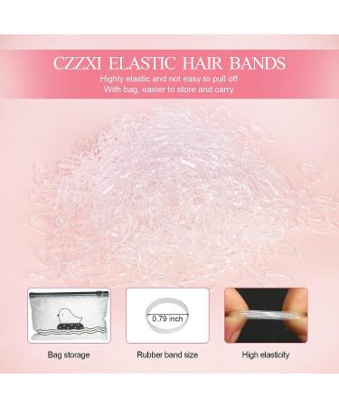 1000 Small Clear Hair Elastics with Hair Styling Tools for Girls and Women - Buy Online on GoSupps.com