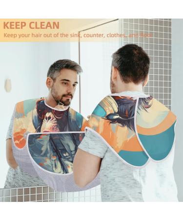 Shop Beard Bib Apron - Cool Gorilla Beard Hair Catcher for Men | Perfect Father's Day Anniversary & Christmas Gift with 2 Suction Cups - Buy Online on GoSupps.com