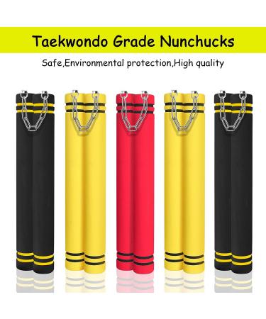 MSGumiho Safe Foam Rubber Training Nunchucks with Steel Chain for Kids & Adults - BKRE 2 - Buy Online on GoSupps.com