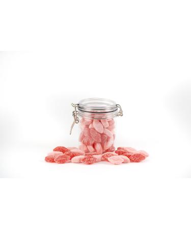Love Is Sweet Candy Gift Jar For Valentines Day Anniversary & Mothers Day - Exclusive To Burmont's (Candy Lips)