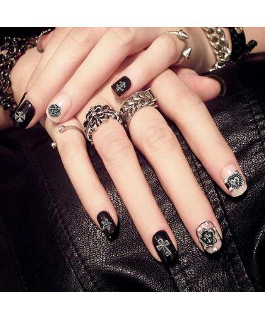 Nail Cross Charms 3D Heart Star Cross Gems for Acrylic Nail Decoration (100pcs) - Buy Online on GoSupps.com