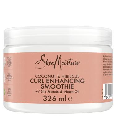 Shea Moisture Coconut & Hibiscus Curl Enhancer no silicones or sulphates smoothie for thick curly hair 326 ml 326 ml (Pack of 1) - Buy Online on GoSupps.com