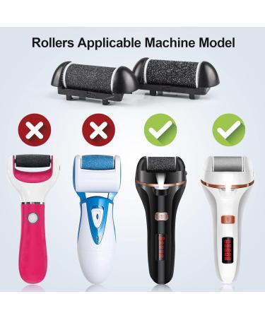 6 Pack Electric Callus Remover Replacement Rollers - 4 Regular Coarse & 2 Fine Coarse Refills for Pedicure Kit - Extra Rollers for Electronic Foot File (Black) - Buy Online on GoSupps.com