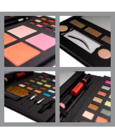 SHANY Luxe Book Makeup Set - All-in-One Travel Cosmetics Kit with Eyeshadows Lip Colors Blushes & Brushes for Effortless Beauty - Buy Online on GoSupps.com
